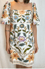 Vestido Curto Manga Marcelle Farm